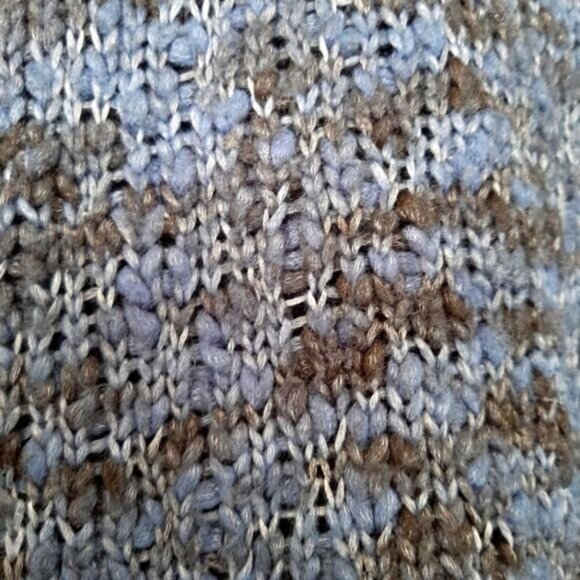 JOE FRESH \ Marled Chunky Knit Pullover Crewneck Sweater Top Blue Sz S - Picture 3 of 7